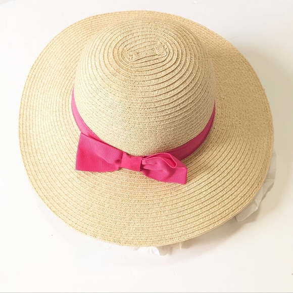 Gymboree Girls Wide Brim Straw Hat - Picture 1 of 6